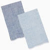 Nandi Indigo & Light Indigo Tea Towels by John Robshaw at Fig Linens and Home - 1