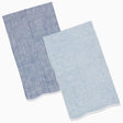 Nandi Indigo & Light Indigo Tea Towels by John Robshaw at Fig Linens and Home - 1