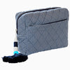 Nandi Indigo Quilted Cosmetic Bag by John Robshaw at Fig Linens and Home - 1