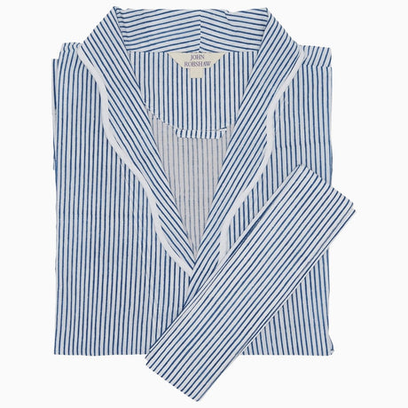 Nandi Indigo Robe by John Robshaw at Fig Linens and Home - 1
