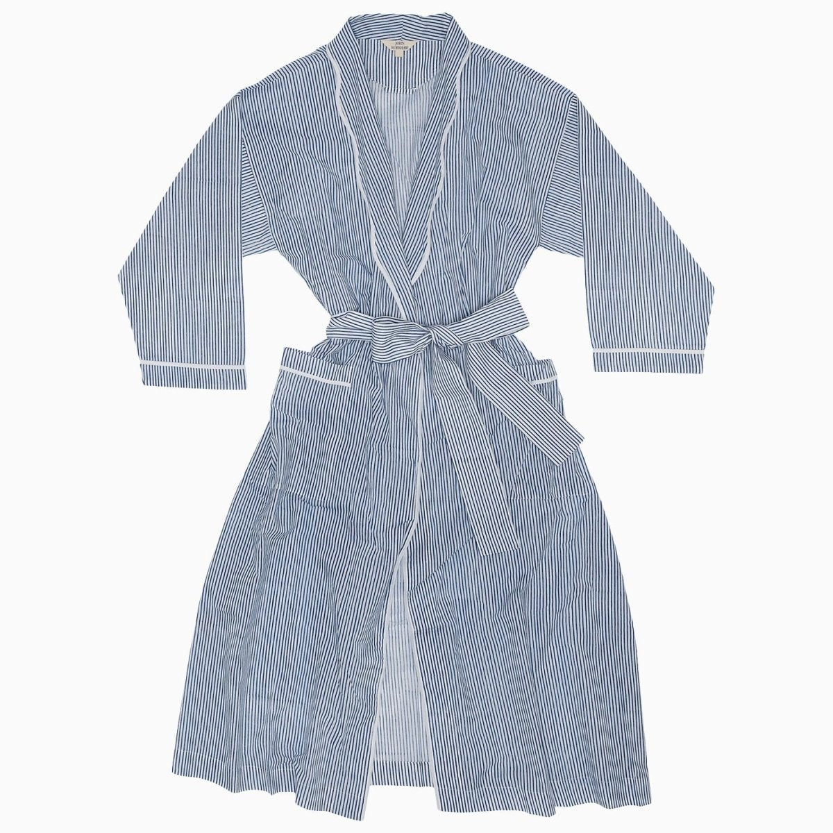 Nandi Indigo Robe by John Robshaw at Fig Linens and Home - 2