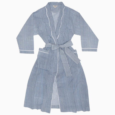 Nandi Indigo Robe by John Robshaw at Fig Linens and Home - 2