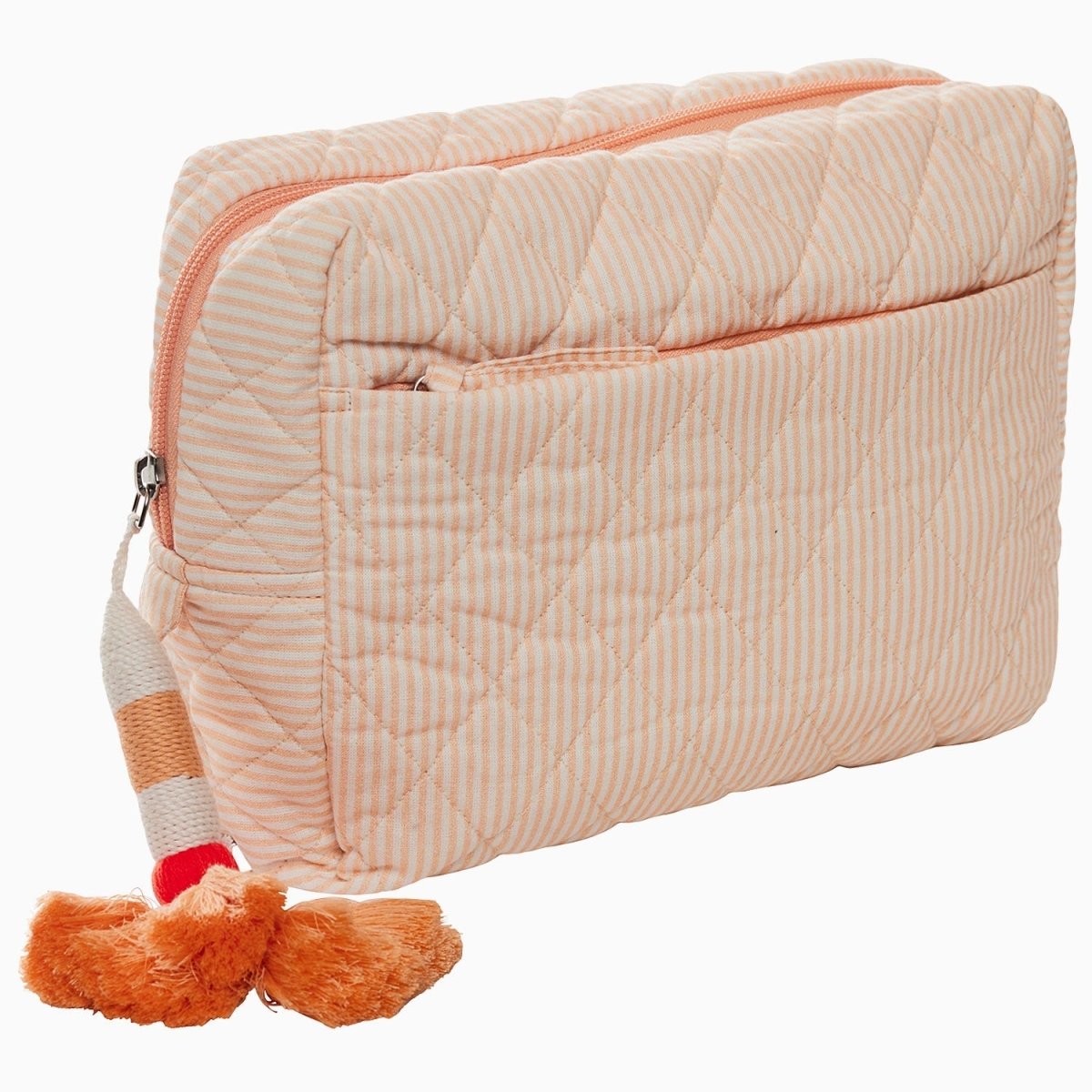 Nandi Sand Quilted Cosmetic Bag by John Robshaw at Fig Linens and Home - 1