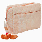 Nandi Sand Quilted Cosmetic Bag by John Robshaw at Fig Linens and Home - 1