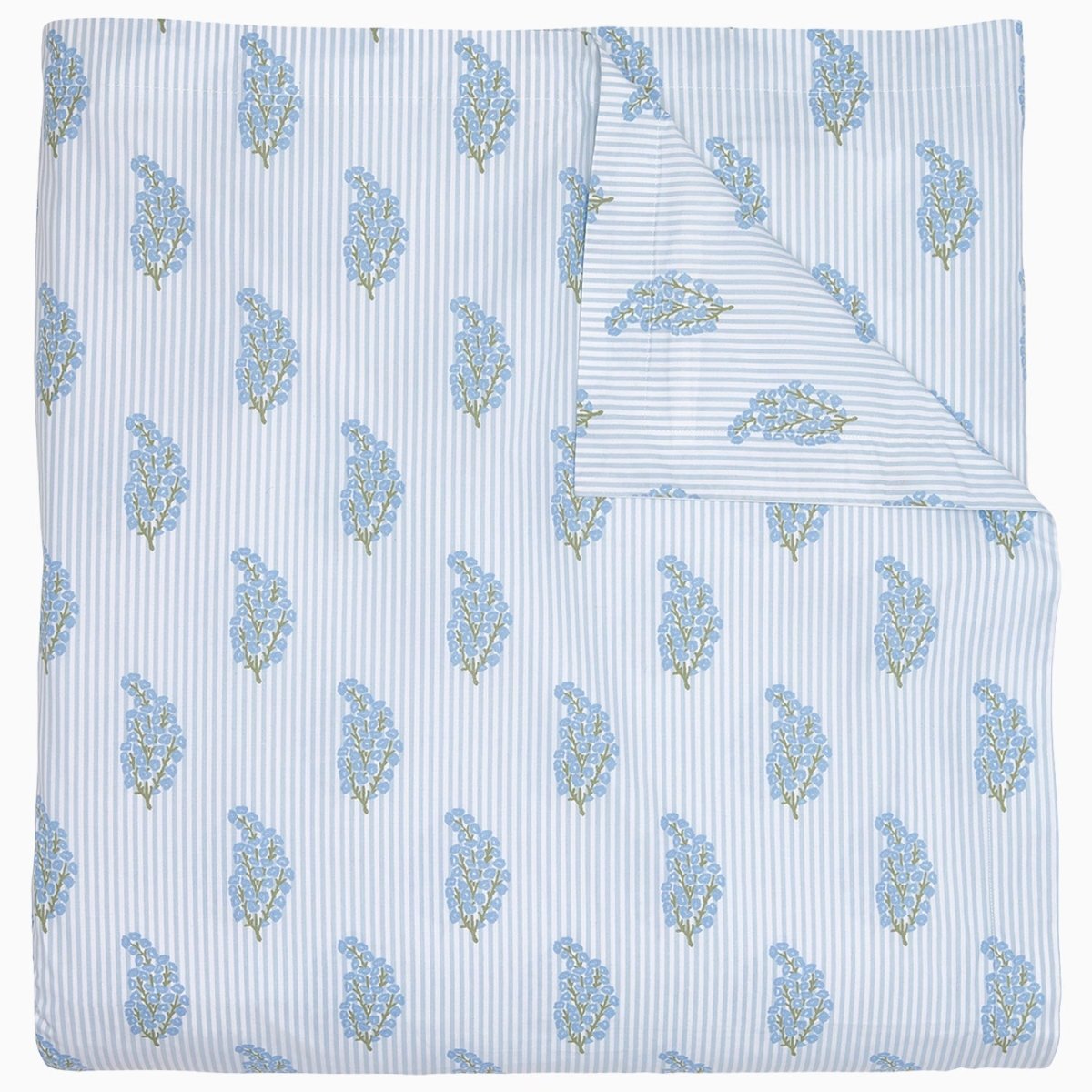 Nirvi Light Indigo Organic Duvet by John Robshaw at Fig Linens and Home - 2