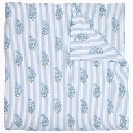 Nirvi Light Indigo Organic Duvet by John Robshaw at Fig Linens and Home - 2