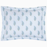 Nirvi Light Indigo Organic Sham by John Robshaw at Fig Linens and Home - 1