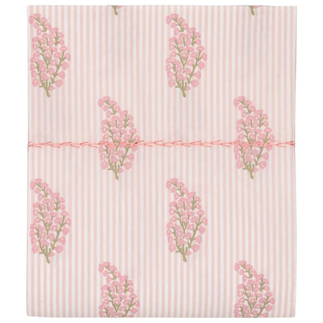 Flat Sheet Detail - Nirvi Lotus Pink Organic Cotton Sheets by John Robshaw at Fig Linens and Home