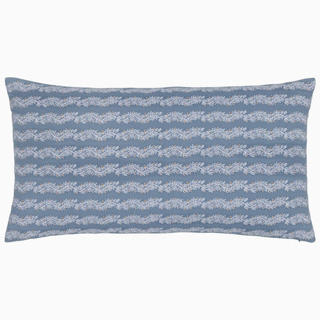 Omkar Slate Bolster by John Robshaw at Fig Linens and Home - 1