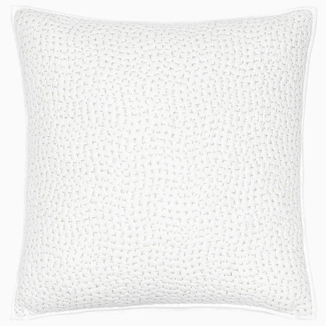 Organic Hand Stitched Sage Sham by John Robshaw at Fig Linens and Home - 2
