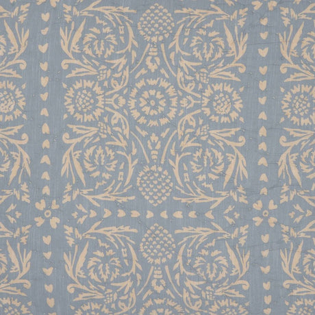 Fabric Swatch - John Robshaw Textiles Raisa Slate Cotton Chambray Reversible Quilted Bedding