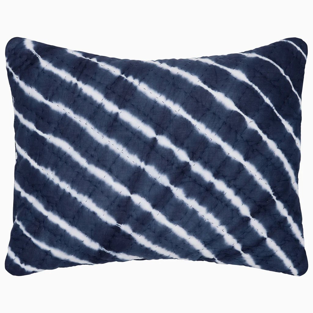 Pillow Sham - Sagar Indigo Pillow Covers | John Robshaw Textiles Tie-Dye at Fig Linens and Home