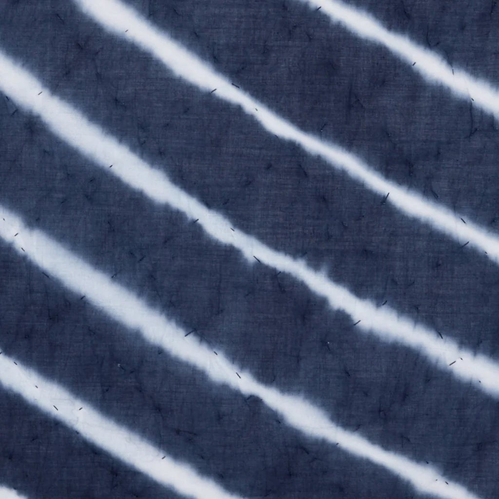 Swatch of Sagar Indigo Pillow Shams | John Robshaw Textiles Tie-Dye Bedding at Fig Linens and Home
