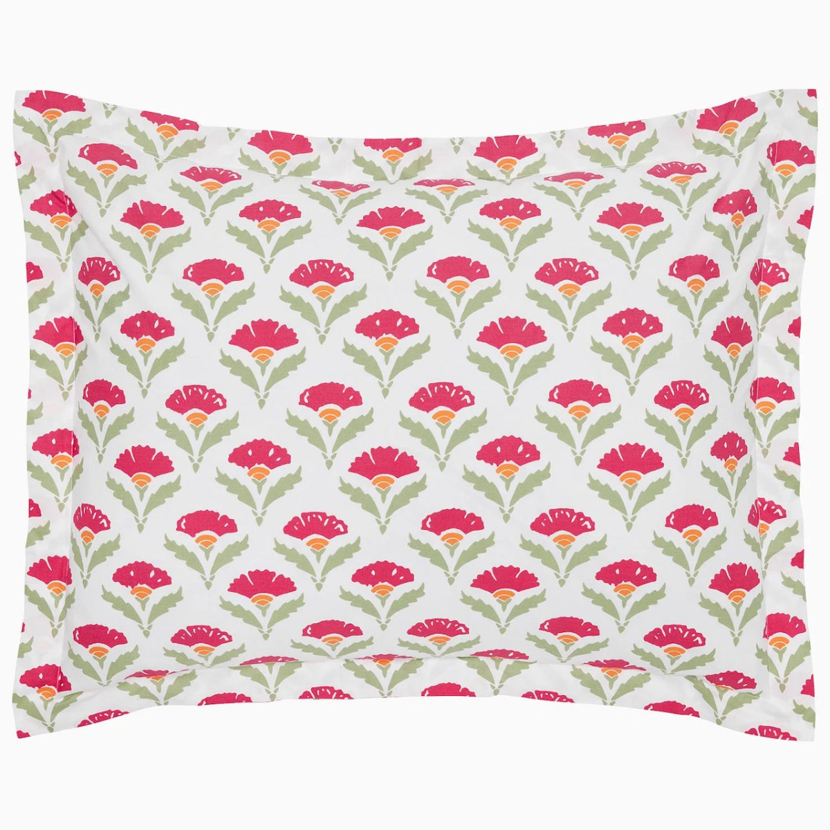 Pillow Sham - John Robshaw Sara Azalea Organic Bedding at Fig Linens and Home