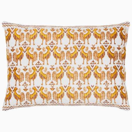 Usha Marigold Pillow by John Robshaw at Fig Linens and Home - 1
