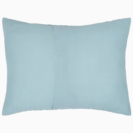 Pillow Sham Back - John Robshaw Textiles Velvet Light Indigo Quilt Bedding at Fig Linens and Home