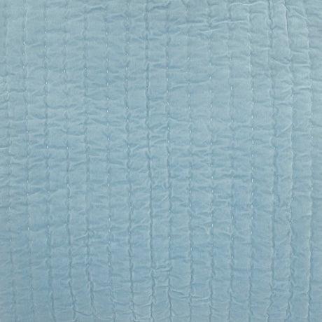 Fabric Swatch - John Robshaw Textiles Velvet Light Indigo Quilt Bedding at Fig Linens and Home