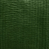 Textile Swatch - John Robshaw Velvet Moss Quilted Green Bedding at Fig Linens and Home
