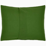 Pillow Sham Reverse - John Robshaw Velvet Moss Quilted Green Bedding at Fig Linens and Home