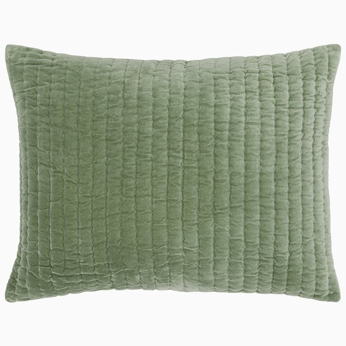 Velvet Sage Sham by John Robshaw at Fig Linens and Home - 1