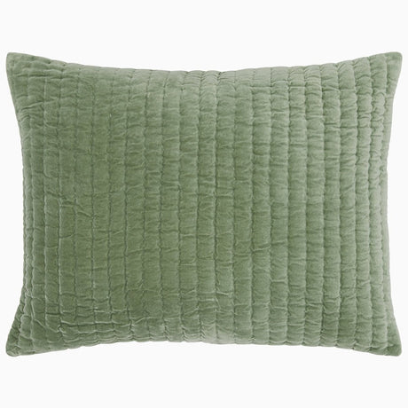 Velvet Sage Sham by John Robshaw at Fig Linens and Home - 1