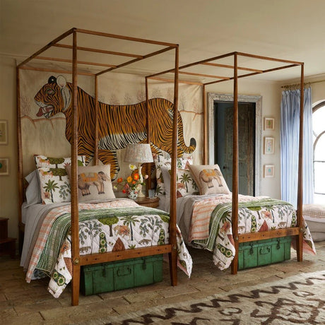 Vivaan Sand Quilts by John Robshaw Textiles at Fig Linens and Home - Lifestyle 2