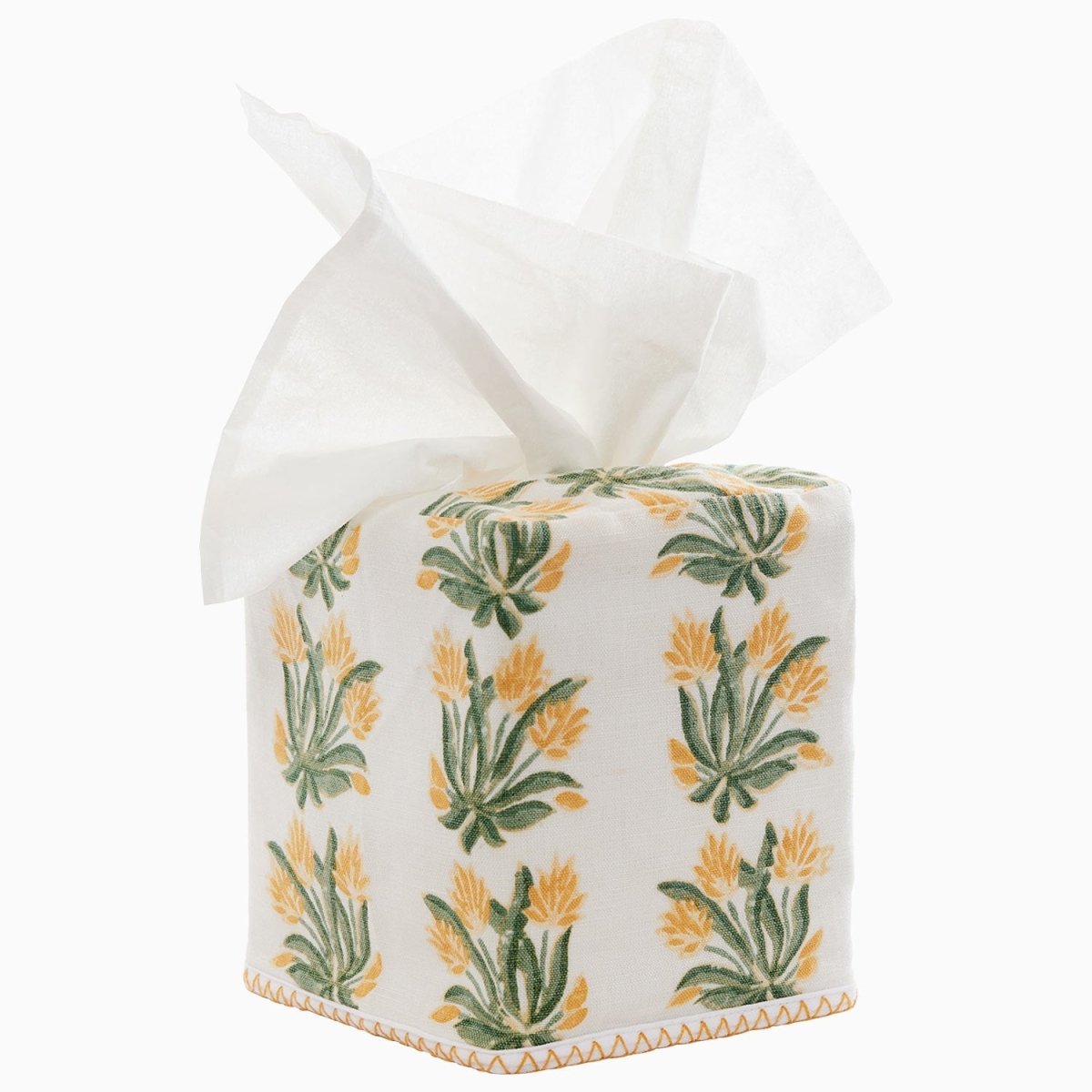Yukti Tissue Box Cover by John Robshaw at Fig Linens and Home - 1