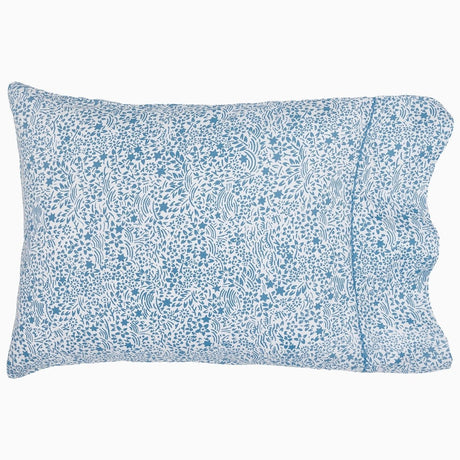 Zayan Light Indigo Pillowcases by John Robshaw at Fig Linens and Home - 4