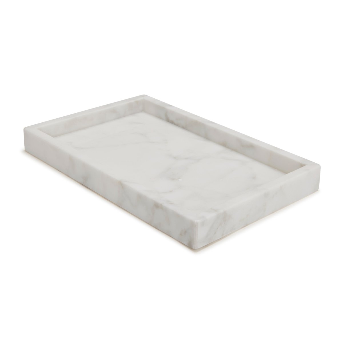 Vanity Tray - Marmol Bath Accessories by Kassatex in White at Fig Linens and Home