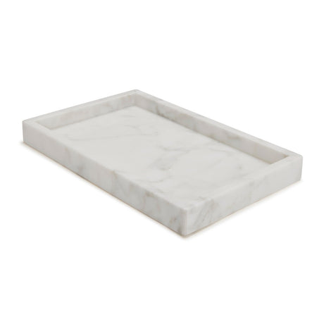 Vanity Tray - Marmol Bath Accessories by Kassatex in White at Fig Linens and Home
