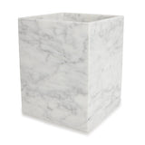Wastebasket - Marmol Bath Accessories by Kassatex in White at Fig Linens and Home