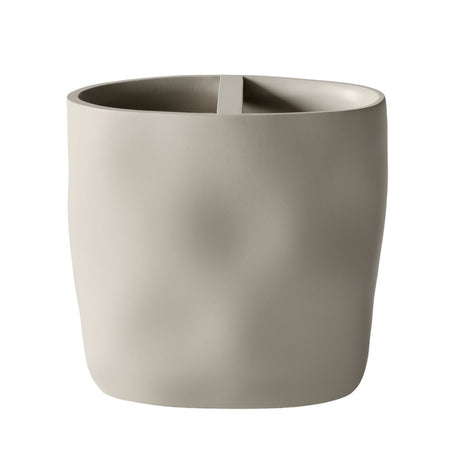 Brush Cup - Montecito Putty Bath Accessories by Kassatex | Fig Linens and Home