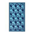 K Apple Blue Jacquard Beach Towel by Kenzo Paris - view 1