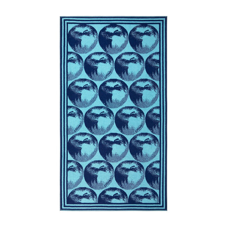 K Apple Blue Jacquard Beach Towel by Kenzo Paris - view 1