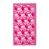 K Apple Pink Jacquard Beach Towel by Kenzo Paris - view 1