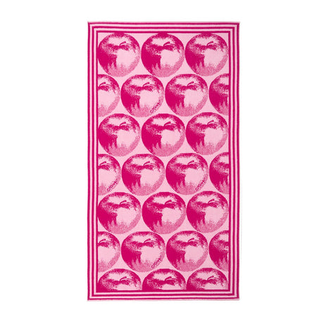 K Apple Pink Jacquard Beach Towel by Kenzo Paris - view 1