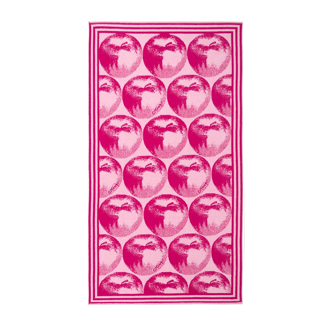 K Apple Pink Jacquard Beach Towel by Kenzo Paris - view 1