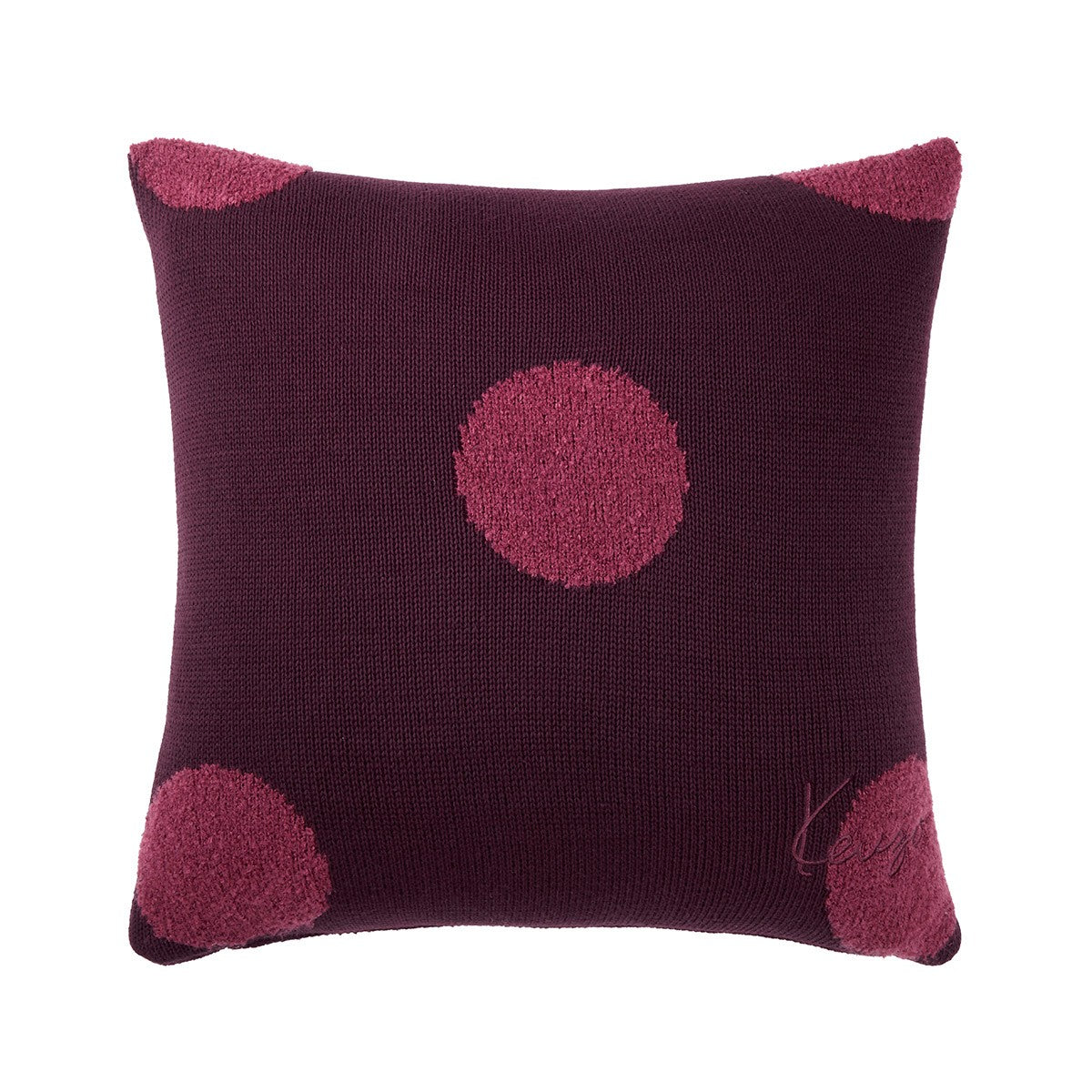 K Dot Bordeaux Decorative Pillow by Kenzo Paris - view 1