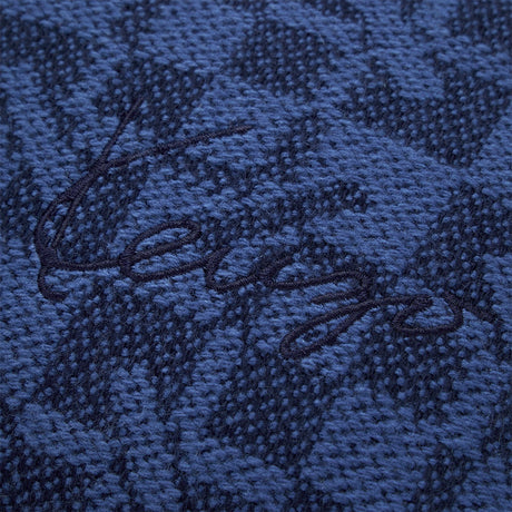 K Monogram Marine Decorative Pillow by Kenzo Paris