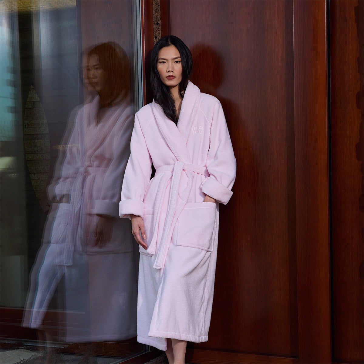 K Bokeheart Rose Shawl Collar Bathrobe (Women's) by Kenzo Paris - view 1