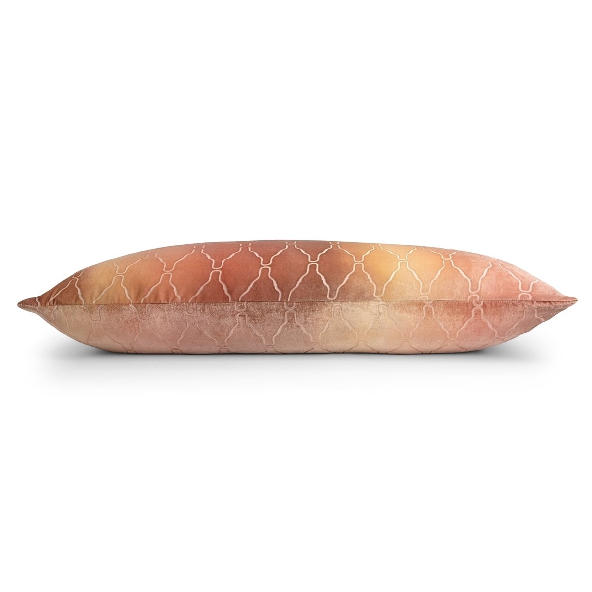 Arches Velvet Burnout Bolster Pillow Sunstone Kevin O'Brien 16x36 Sunstone at FIG LINENS AND HOME 2