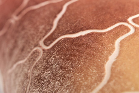 Arches Velvet Burnout Bolster Pillow Sunstone Kevin O'Brien 16x36 Sunstone at FIG LINENS AND HOME 3