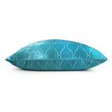 Arches Velvet Burnout Pillow Aruba Kevin O'Brien 18x18 Aruba at FIG LINENS AND HOME 2