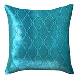 Arches Velvet Burnout Pillow Aruba Kevin O'Brien 18x18 Aruba at FIG LINENS AND HOME 1
