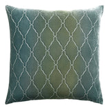Arches Velvet Burnout Pillow Basil Kevin O'Brien 18x18 Basil at FIG LINENS AND HOME 1