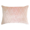 Arches Velvet Burnout Pillow Blush Kevin O'Brien 14x20 Blush at FIG LINENS AND HOME 2
