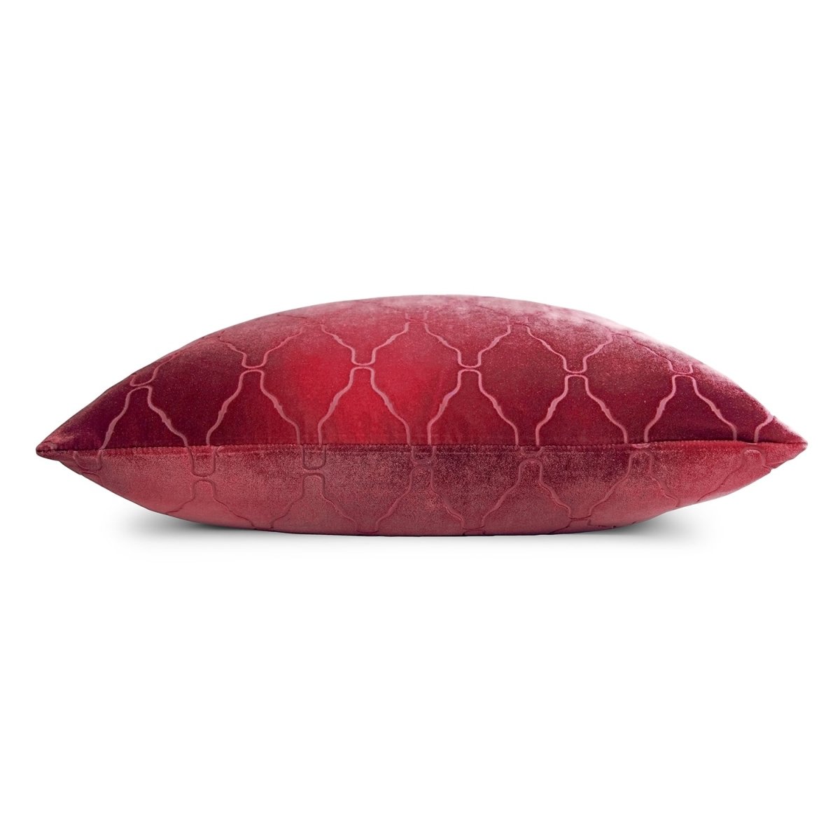 Arches Velvet Burnout Pillow Boysenberry Kevin O'Brien 14x20 Boysenberry at FIG LINENS AND HOME 3