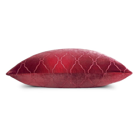 Arches Velvet Burnout Pillow Boysenberry Kevin O'Brien 14x20 Boysenberry at FIG LINENS AND HOME 3