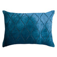 Arches Velvet Burnout Pillow Cobalt Black Kevin O'Brien 14x20 Cobalt Black at FIG LINENS AND HOME 2
