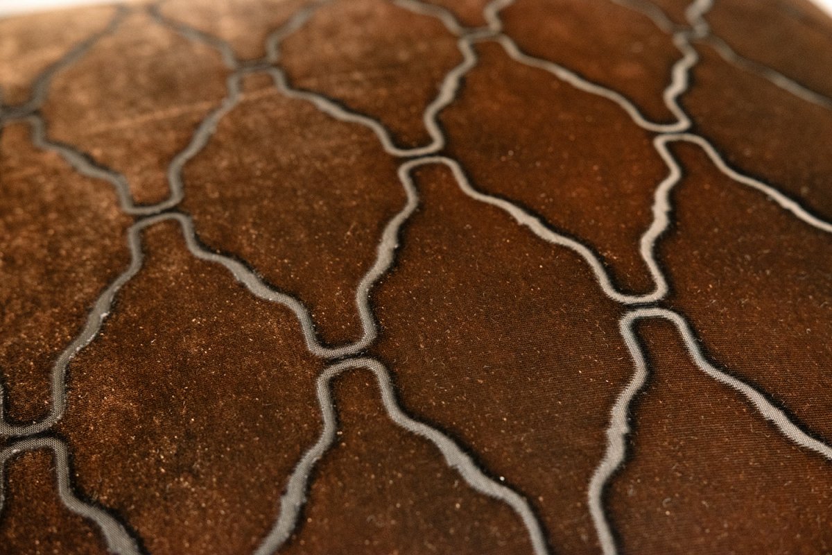 Arches Velvet Burnout Pillow Copper Ivy Kevin O'Brien 14x20 Copper Ivy at FIG LINENS AND HOME 3